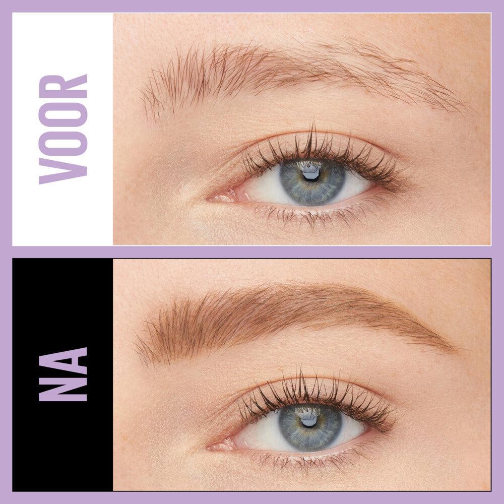 Crayon à sourcils Maybelline Express Brow - 04 Deep Brown - À tailler, avec brosse - Formule à base de cire