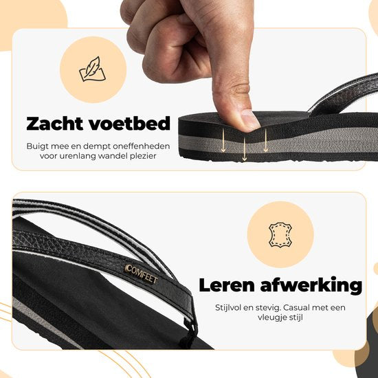 Comfeet Slippers Ladies - Sandales - Noir - Taille 38