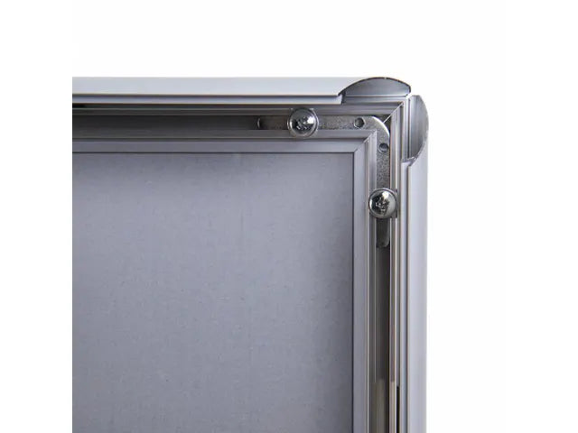 Cadre à clipser en aluminium 70 x 100 cm – Argent – Profilé de 25 mm – Classe B1 ignifuge