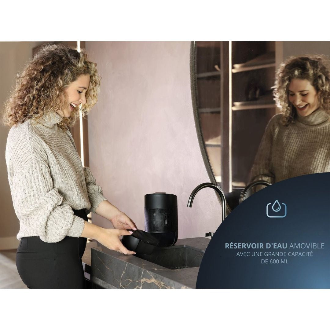 Déshumidificateur silencieux JAP Enivio D3 - Purificateur d'air pour la maison - Chambre à coucher, salle de bain et sous-sol - noir
