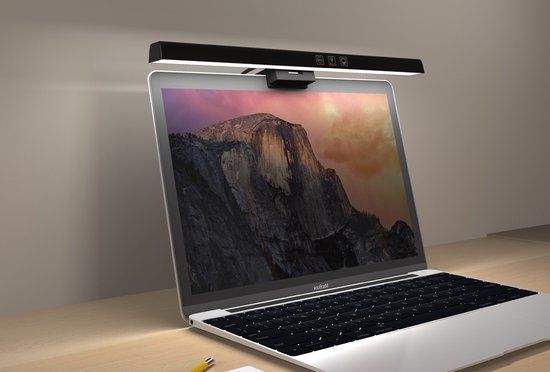 Vlectro - Lampe écran pour ordinateur portable ou PC - Vlectro - 50 cm - Noir