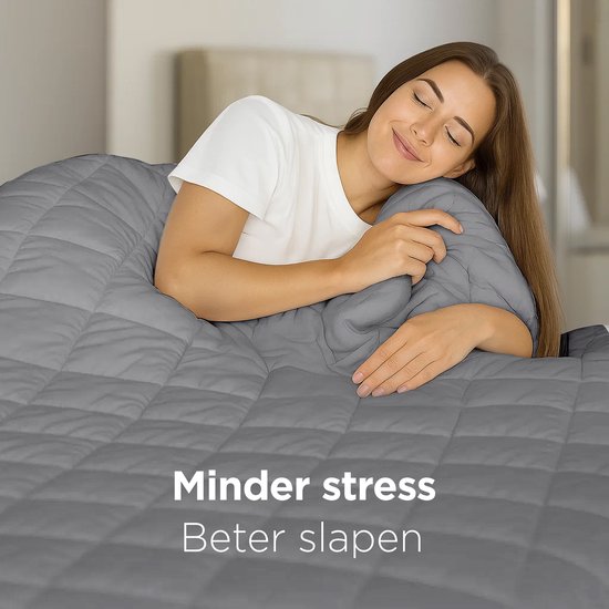 Couverture lestée CozySense® 8kg - 100% Tencel - Couverture lestée - Couverture lourde avec régulation de la température et confort respirant - Répartition de la pression GLASS-Flow® - 1 personne - Gris