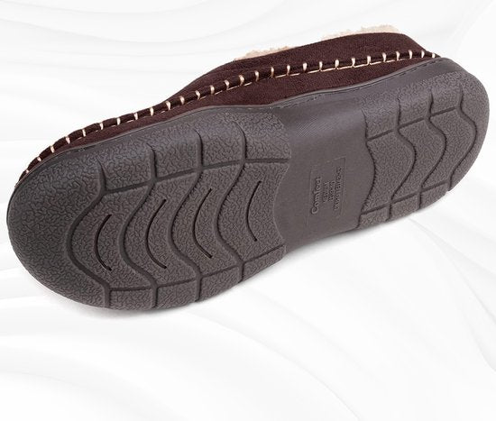 Chaussons Hommes - Chaussons - Mocassins - Tan - Antidérapant - Taille 40/41 - Comfeet