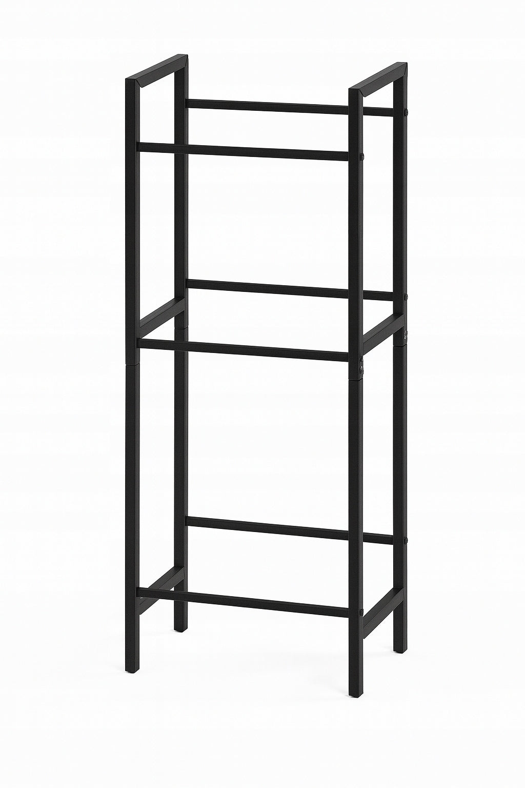 Étagère métallique Woltu à 4 tablettes - Noire - 120 x 45 x 30 cm