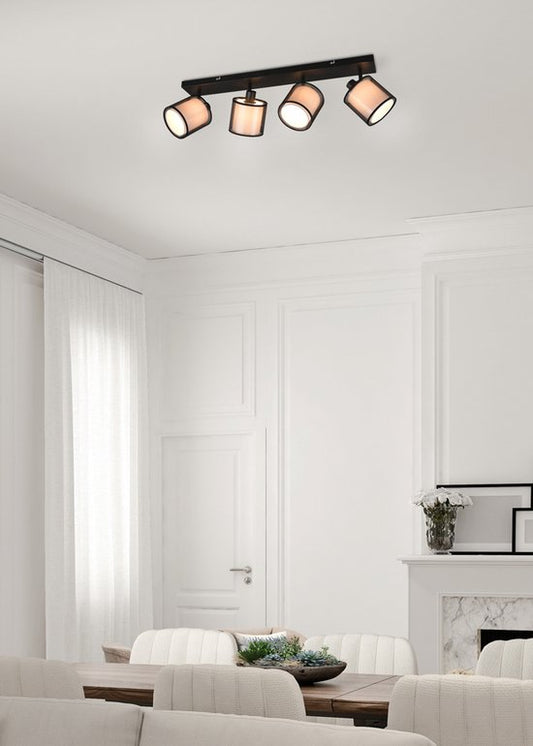 Trio Leuchten Spot Burton noir