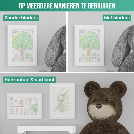 Cadre d'échange A4 21x30 cm bois blanc