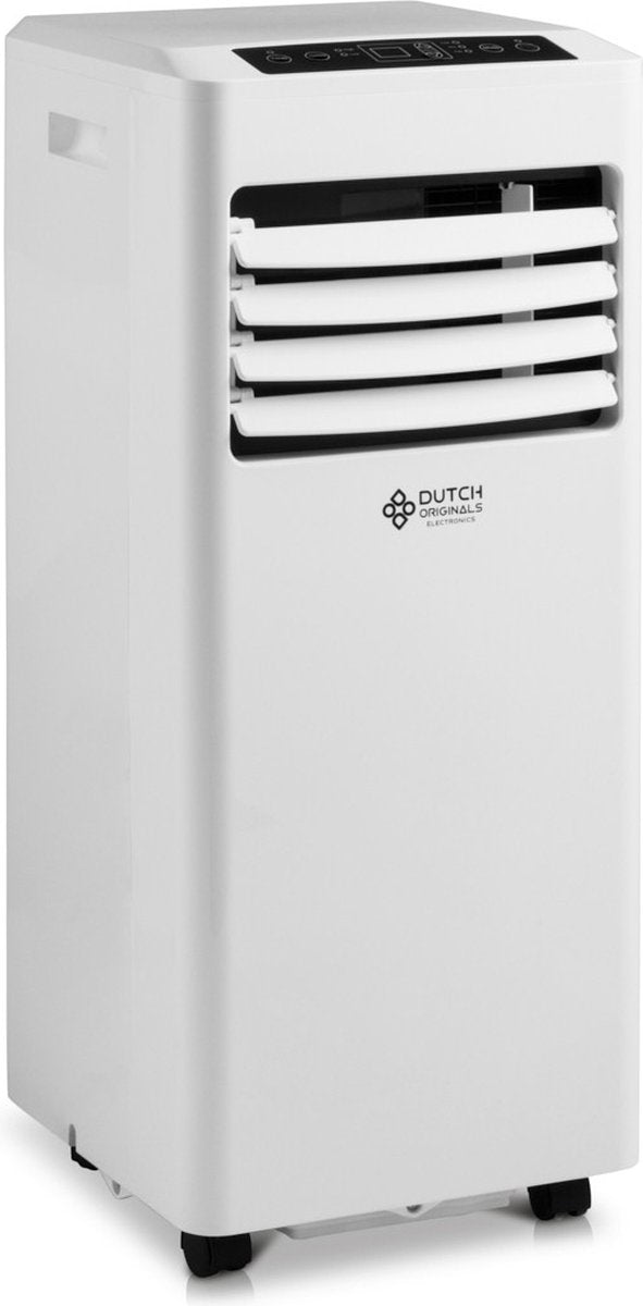 Dutch Orginials - Smart Air Conditioner - 7000 BTU - Airco on Wheels - 3 fonctions - 30 m² - Télécommande incluse - Blanc