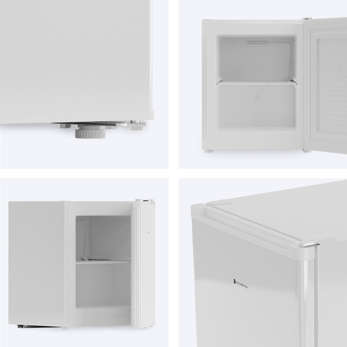 Mini Freezer KitchenBrothers - Compact - 44x47x51 cm - Blanc