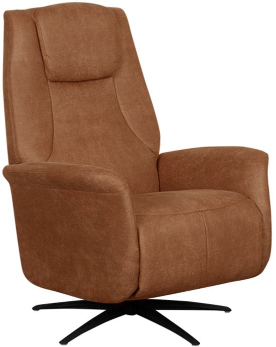Fauteuil LABEL51 Stockholm - Marron - Tissu - 1 moteur - - - Avec accoudoirs