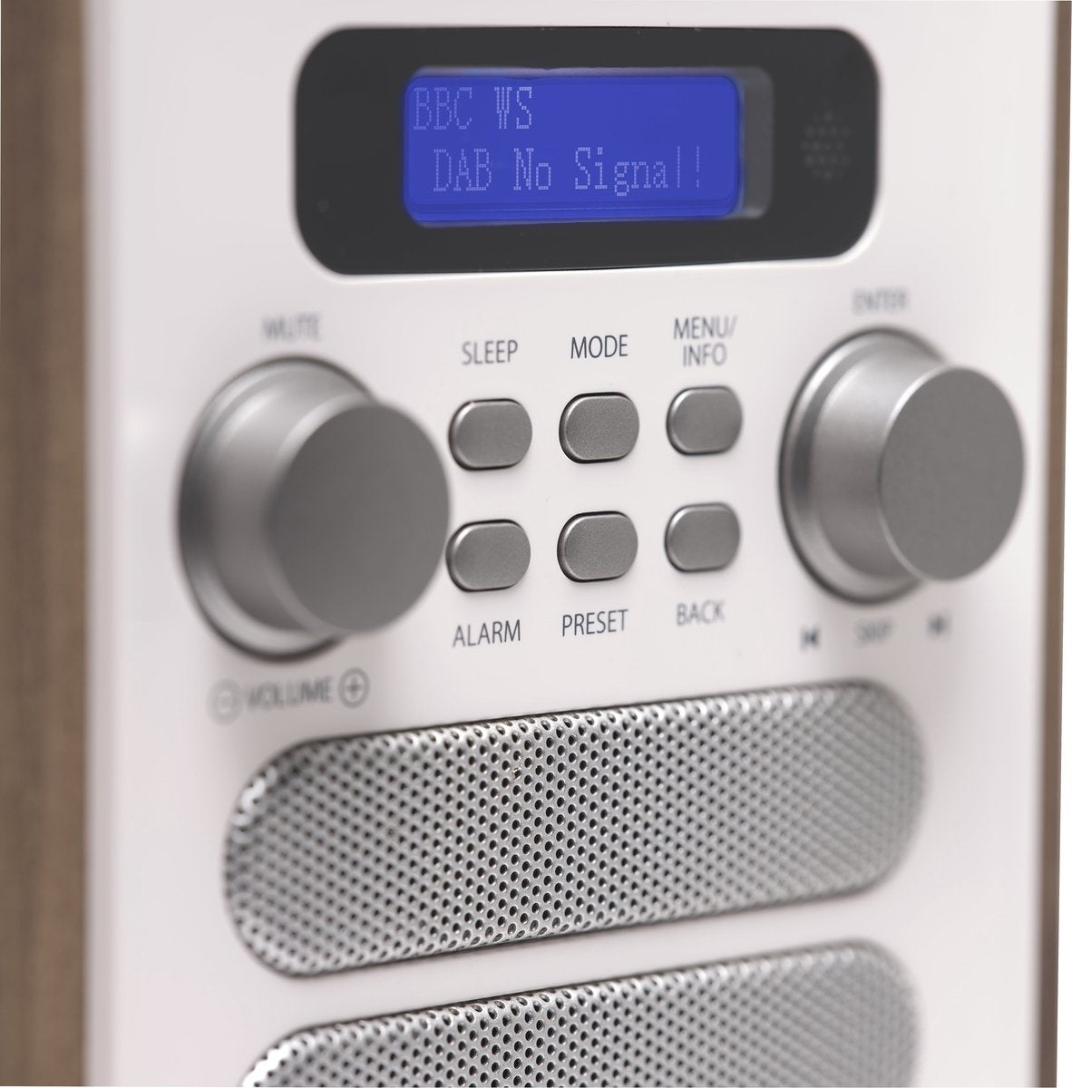 Radio rétro - Denver DAB+/ FM Radio - Bluetooth - Ecran LCD - Blanc