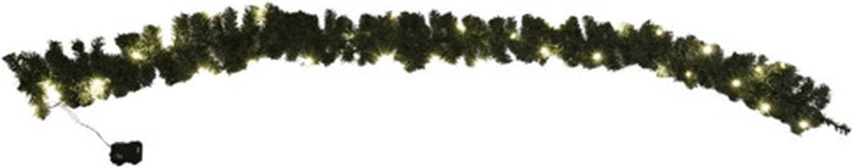 Guirlande Nampook - Inclu 30 lumières LED - Alimenté par piles - 270cm - Vert