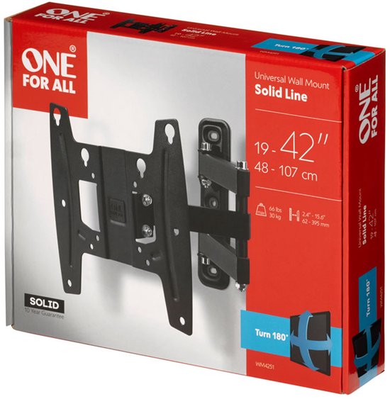 Support mural One For All WM4251 Vesa 200 - orientable (180°)