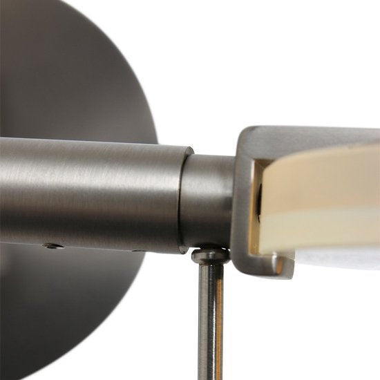 Steinhauer Turound LED - Applique murale moderne - Acier - H : 17 cm - Ø : 14 cm - Universelle - Pour l'intérieur - Métal - Appliques murales - Chambre à coucher - Salon