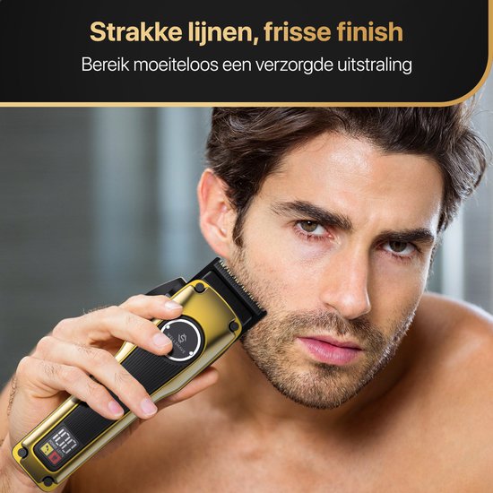 Tondeuse Wellshave Homme Deluxe - Tondeuse pour tête et barbe - Tondeuse Homme Cheveux de tête - Tondeuse Homme - Tondeuse à cheveux - Tondeuse