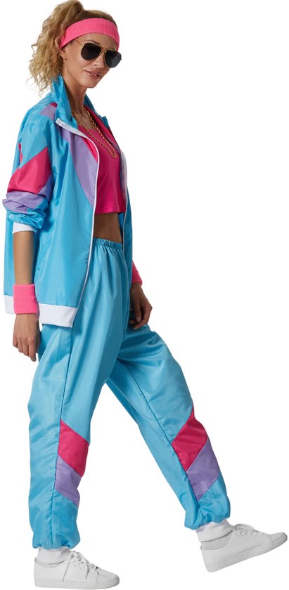 dressforfun - costume femme retro 80s 90s jogging set - M - Costume carnaval - Halloween - Dress up - Party wear - Carnaval wear - Party - Party wear