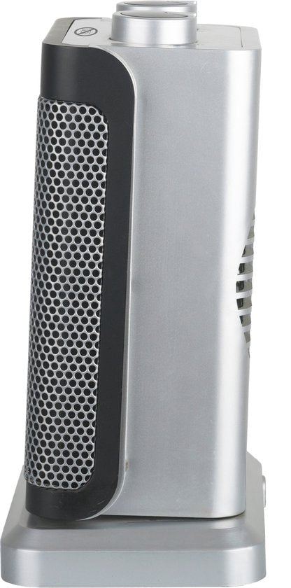 Tomado THC1502B - Radiateur céramique - 24m² - 1500 watts - Oscillant - Noir/gris