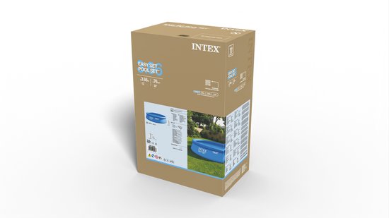 Piscine Intex Easy Set - Pompe de filtration incluse - Dimensions : 366 x 76 cm
