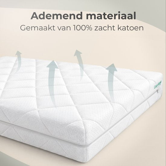 Matelas pour bébé CozySense® 70 x 140 cm – Matelas pour lit bébé – Matelas pour bébé – Coton respirant – Housse amovible – Certifié OEKO-TEX® et CertiPUR-US® – 10 cm