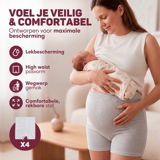 Vulpes Goods®BabyCare - Kit post-partum pour la récupération après l'accouchement - Biberon Peri, spray à l'hamamélis, protège-slips à l'hamamélis, sous-vêtements post-partum et coussinets rafraîchissants – Cadeau de naissance pour maman – Kit post-partum