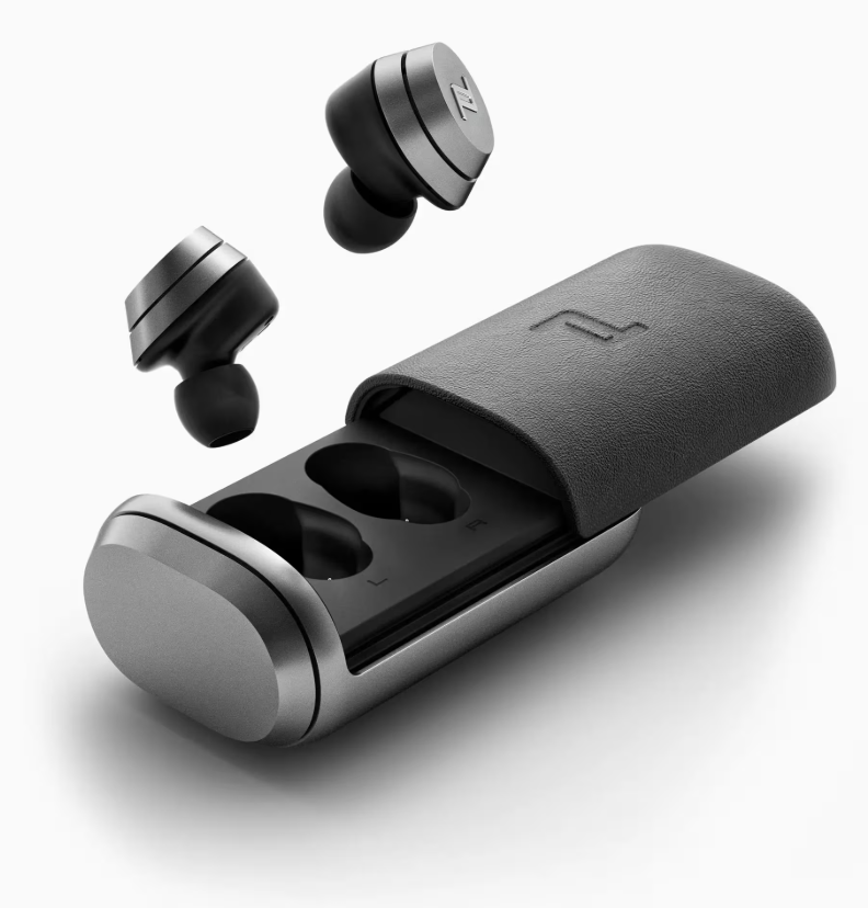 Écouteurs intra-auriculaires sans fil Porsche Design Bluetooth 5.0, gris – Boîtier de recharge haut de gamme signé par un designer