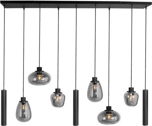 Steinhauer - lampe suspendue - Reflexion - noir - verre métal - lampe design - E27 GU10 - 3796ZW