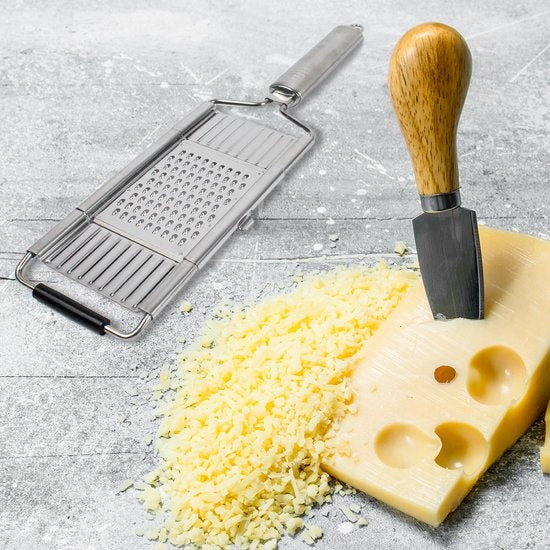 Nimma® Hand Grater - 3-in-1 Grater - Cheese Grater - Ginger Grater - Garlic Grater - Vegetable Slicer - Mandolin Attachment - Stainless steel Grater