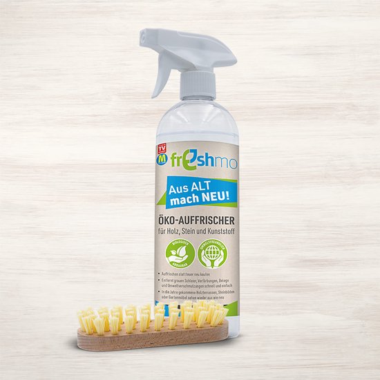 Mediashop Freshmo Set | Rafraîchisseur écologique pour le bois, la pierre et le plastique | Produit d'entretien écologique
