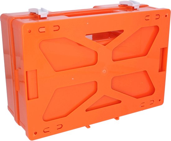 Trousse de premiers secours Carpoint, 166 pièces - DIN 13169 – Pour les secouristes d'entreprise – 2 compartiments principaux et des compartiments plus petits - 33 x 25 x 13 cm