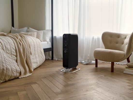 Mill AB-H1000DN BLACK - radiateur à huile design - 1 000 watts - n'assèche pas l'air - silencieux - noir - garantie de 5 ans