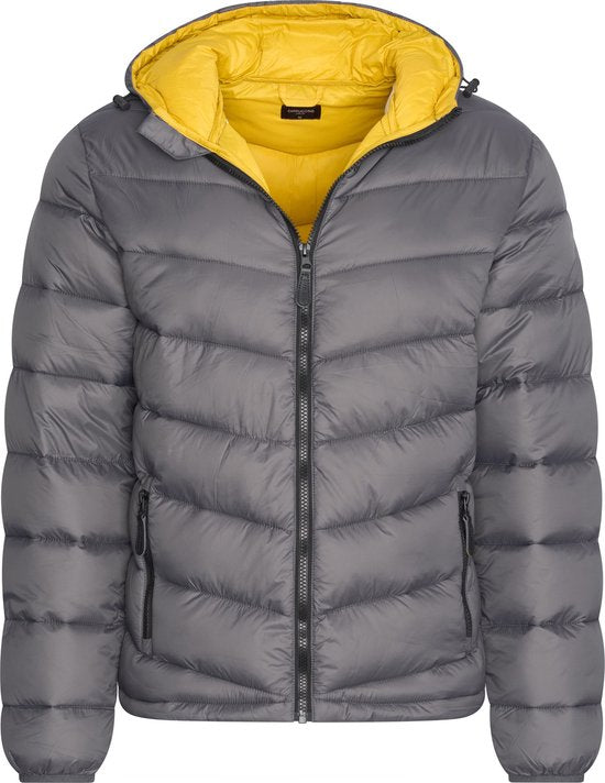 Cappuccino Italia - Veste Homme Veste d'hiver à capuche Anthracite - Gris - Taille S