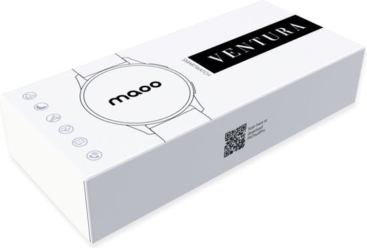 Maoo Ventura AMOLED Smartwatch Ladies - Acier inoxydable et bracelet en silicone 3x - Podomètre - Moniteur de fréquence cardiaque - Moniteur de sommeil - Multisport - Convient à Android et iOS - Rose Gold et Pink