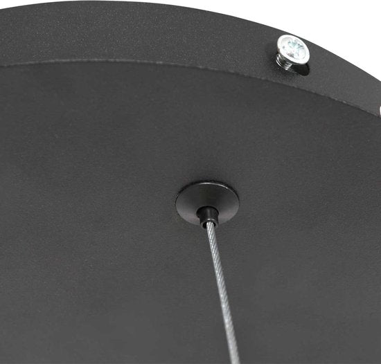 Suspension Ringlux 3502ZW noire 60 cm, design en métal, Steinhauer - Hauteur réglable, idéale pour une utilisation en intérieur