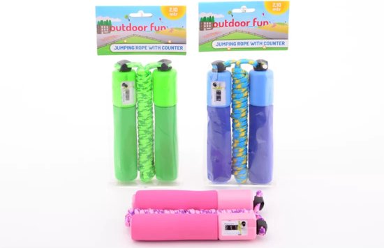 Corde à sauter avec compteur - assortie