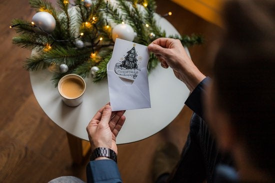 Giftmas Cartes de Noël - Cartes de vœux - 52 pièces - Avec enveloppes et autocollants - 10x10cm