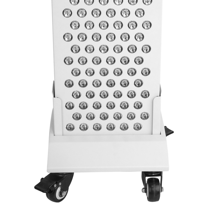 ATP Optimum support de sol à roulettes pour la thérapie par la lumière rouge - mobile et stable - blanc - 60 × 60 × 180 cm