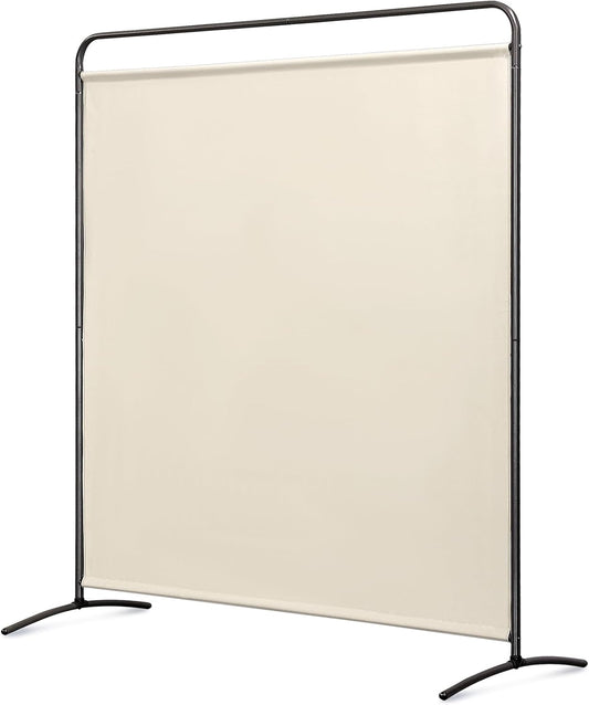 Paravent Angel Living - 1 pièce - Pliable - Beige - 162.5 x 177cm