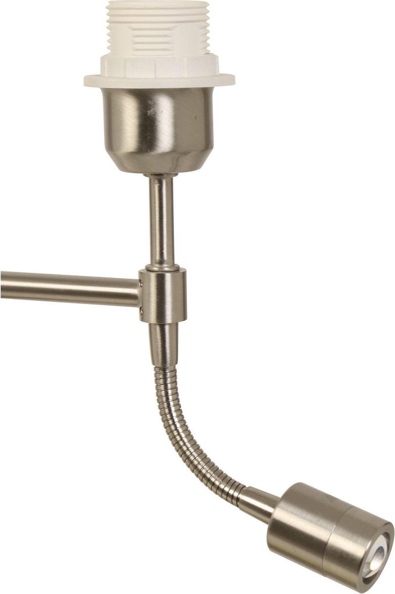 Light & Living Abat-jour CALGARY - Nickel Satiné - Avec Ledflex