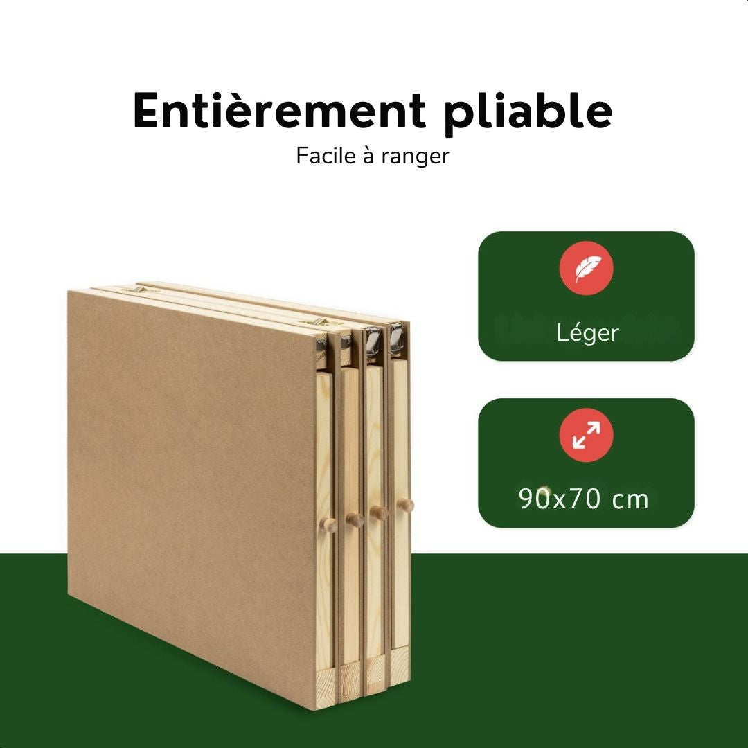 Table de puzzle XXL - DIYDash - 1500 pièces - Pliable - Plateau avec système de rangement - Bois