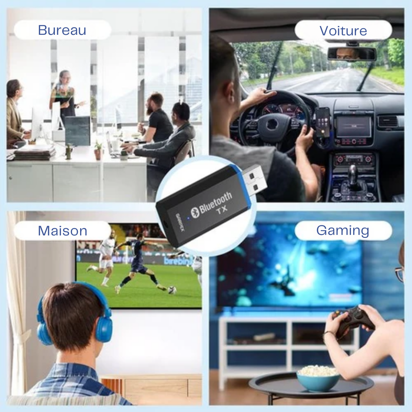Récepteur Bluetooth - Garpex® - Adaptateur Bluetooth - Récepteur Bluetooth pour autoradio, ordinateur portable - Hifi