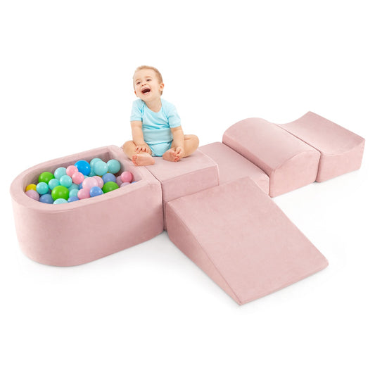 Jeu d'escalade et de reptation Coast 5 pièces pour bébés - Rose - 61x46x30cm