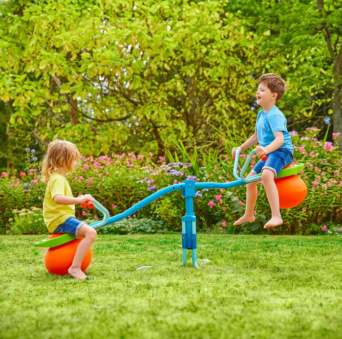 TP Spiro Hop Balançoire de jardin - Rotation à 360° - 193 x 89 x 90 cm
