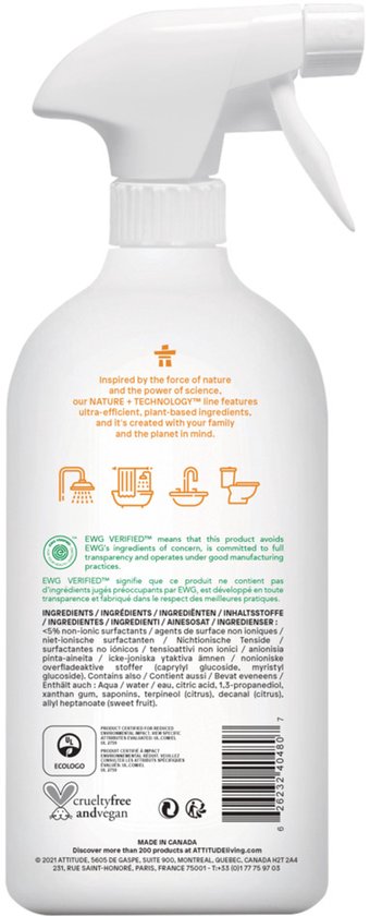 Nettoyant anti-calcaire pour salle de bains et WC