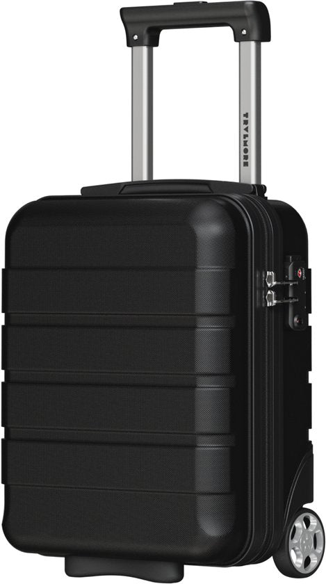 Valise cabine TRVLMORE - 40 x 30 x 20 cm - À placer sous le siège - 24 L - Serrure TSA - 2 roulettes - Noir