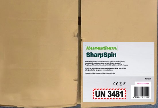 Hammersmith SharpSpin - Cutter universel sans fil - Ciseaux électriques - Cutter à carton - Cutter à lame rotative - Ciseaux à batterie - Coupe le cuir, le PVC, la moquette, le carton et bien plus encore
