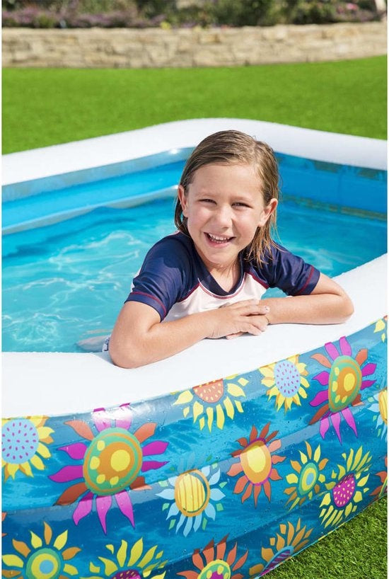 Bestway Piscine gonflable pour enfants 229x152x56 cm bleu