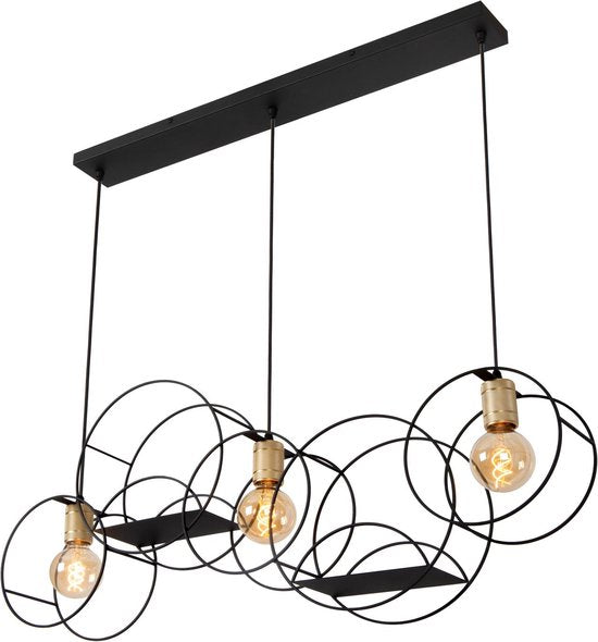 Lucide CIRCLE - Suspension - 3xE27 - Noir