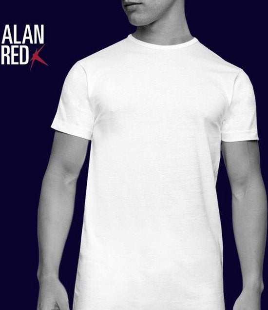 ALAN RED T-shirts Derby extra long (lot de 4) - col rond - noir - Taille : M