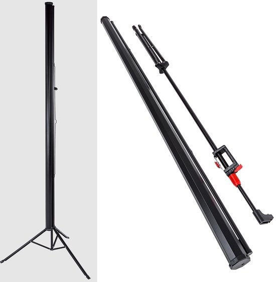tectake® - Ecran de projection avec support 152 x 152 cm 402513
