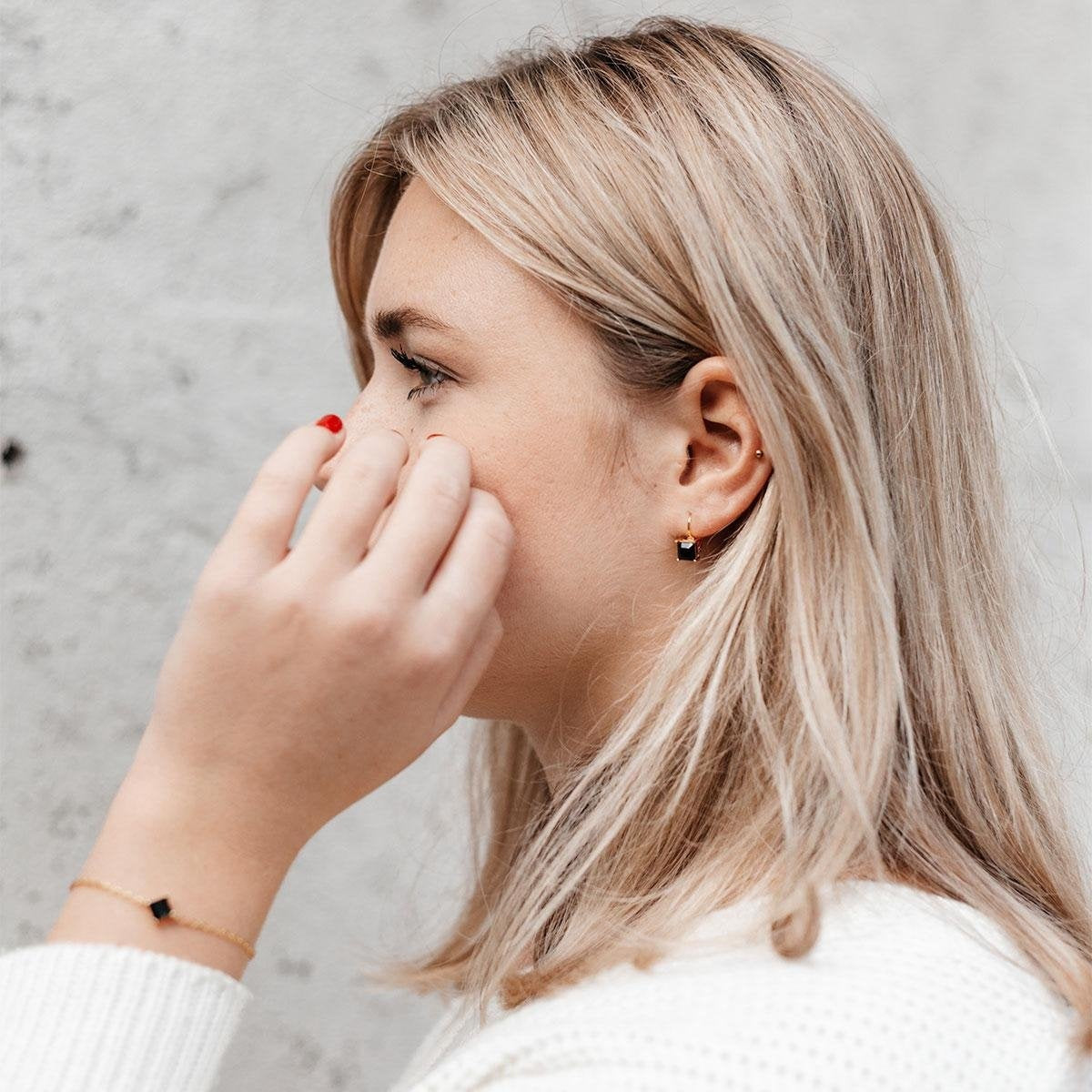 Boucles d'oreilles avec cristaux Kalpa Camaka - Yolora - Couleur or