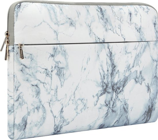 Trendfield 13 Inch Laptop Sleeve for Macbook Air & Pro - Sleeve 13.3 Inch Laptop Sleeve - White Marble